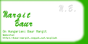 margit baur business card